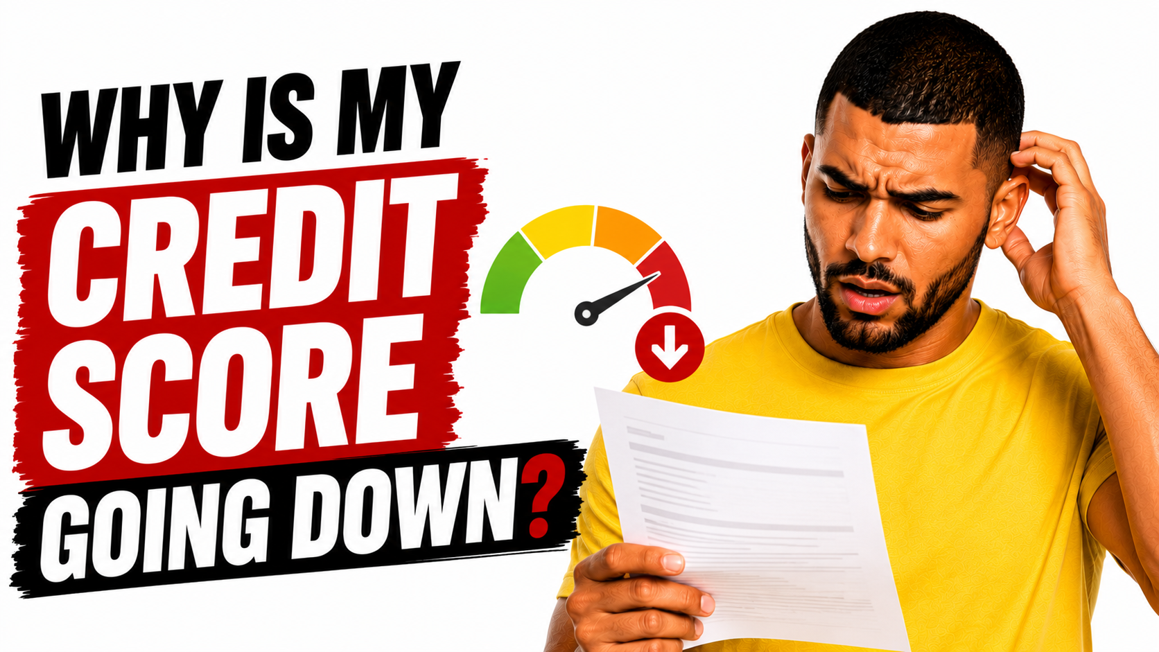 Why Is My Credit Score Going Down? Common Causes & Fixes